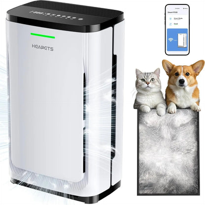 Pet Air Purifier with H13 HEPA Filter, Large Room Air Cleaner for Pet Hair, Dander & Odors